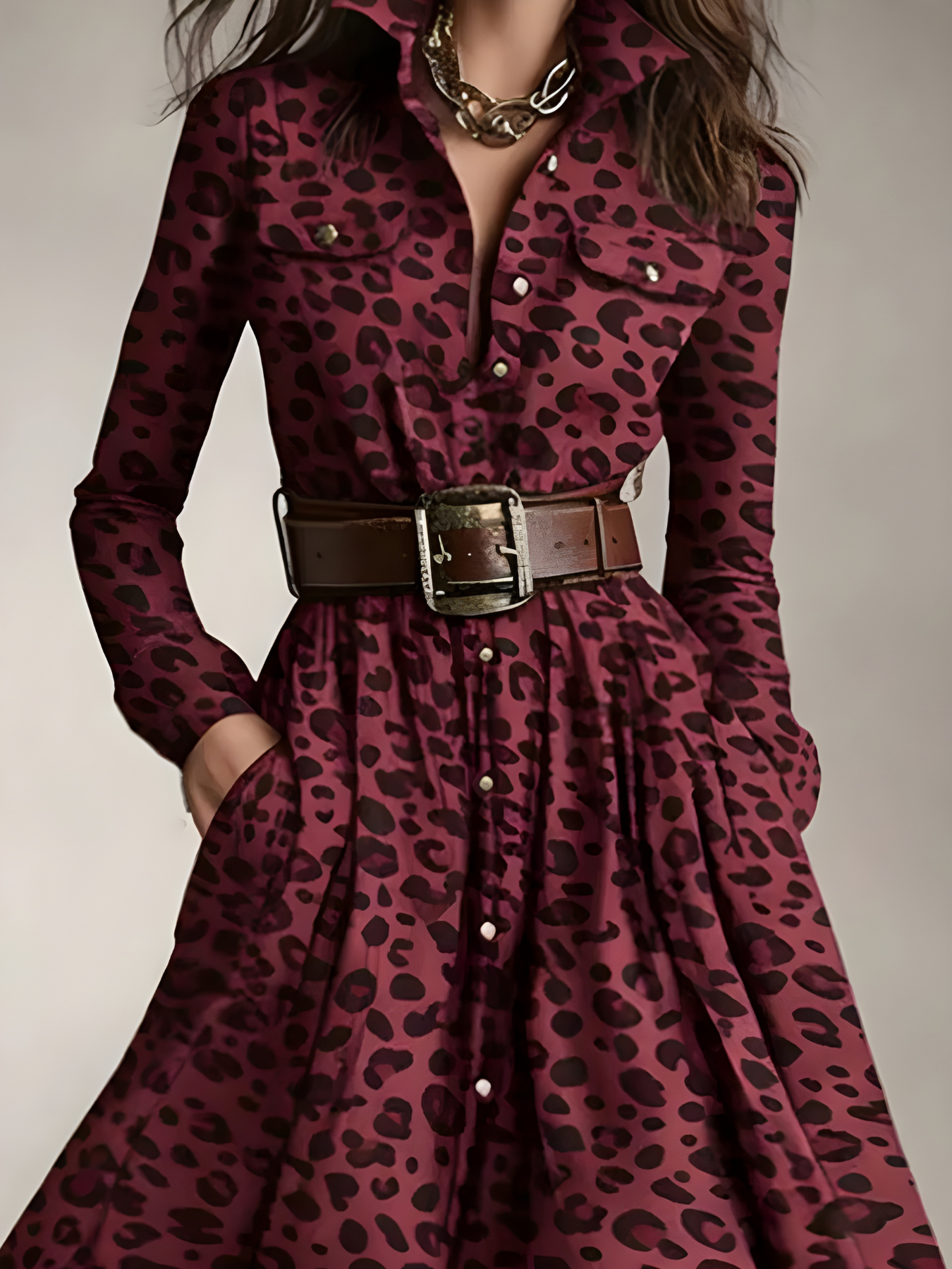 Elara Plaid Button-Front Maxi Dress