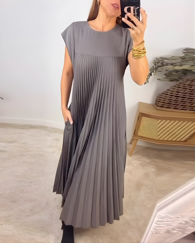 Callista Elegant Pleated Dress