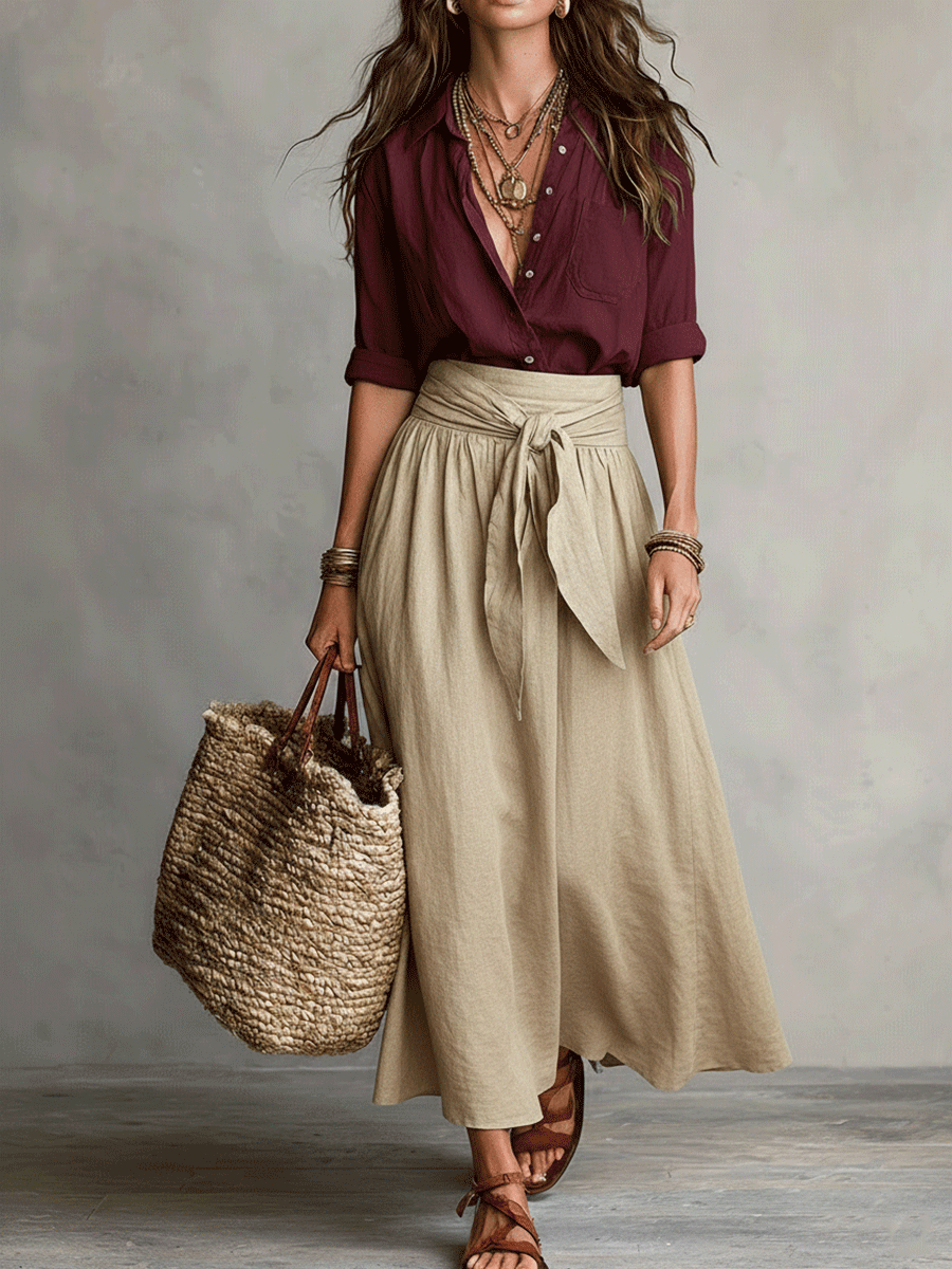 Calista Boho Chic Skirt Set