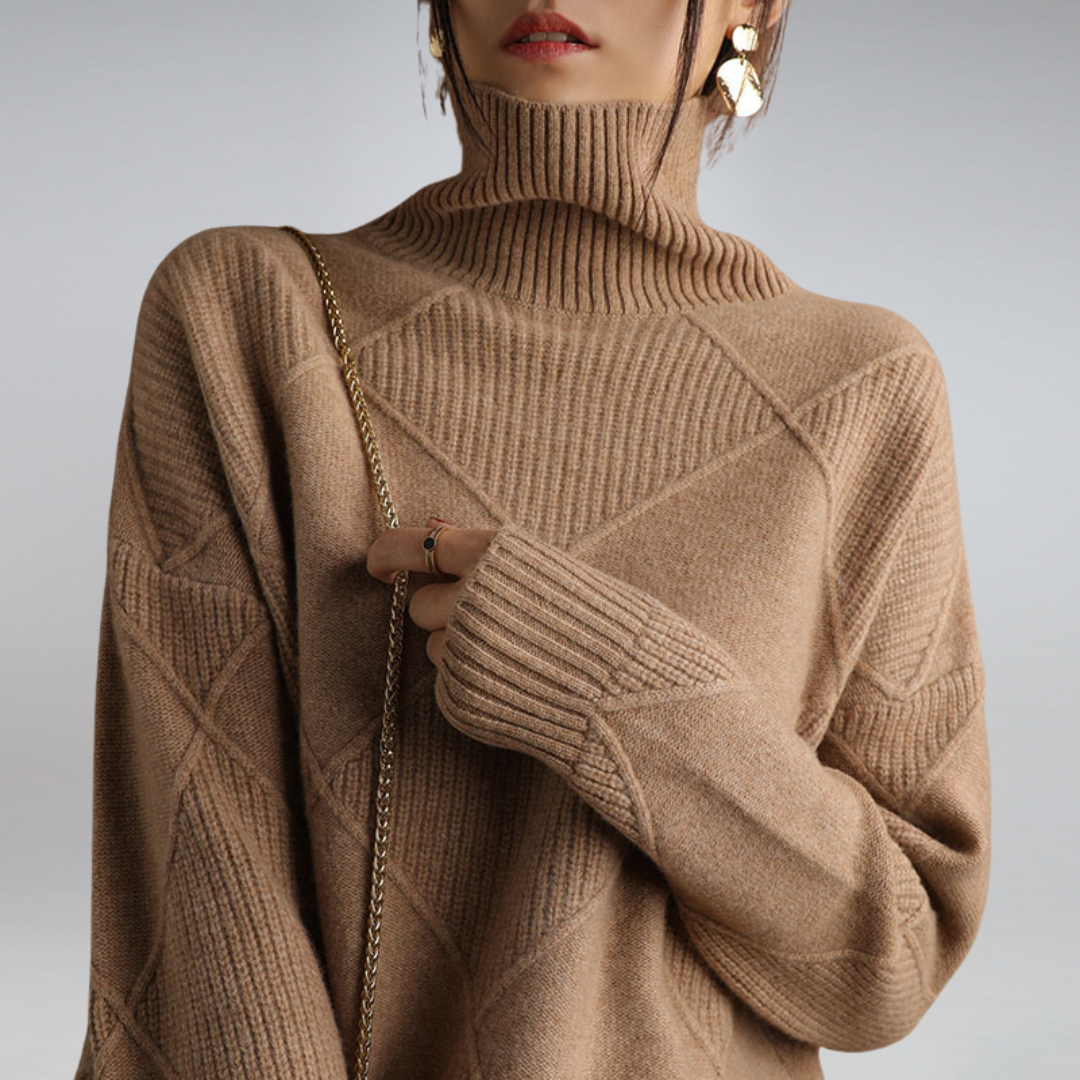 Sienna Cashmere Turtleneck Sweater
