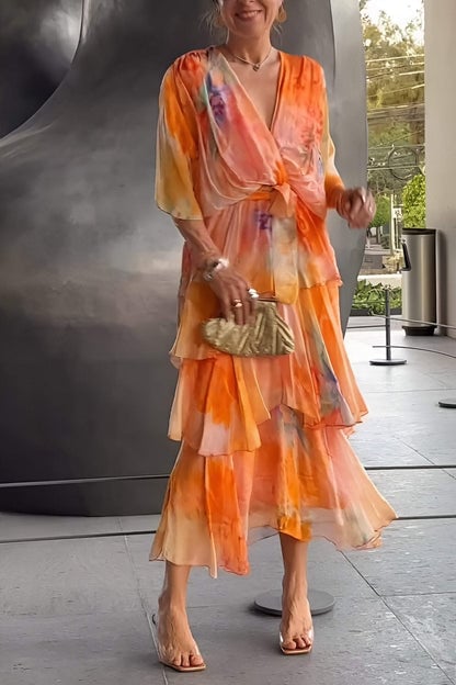 Amalia Elegant Bohemian Maxi Dress