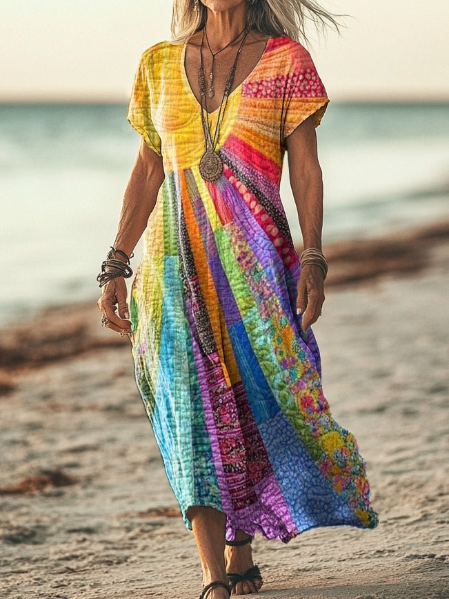 Veda Bohemian Sun Maxi Dress