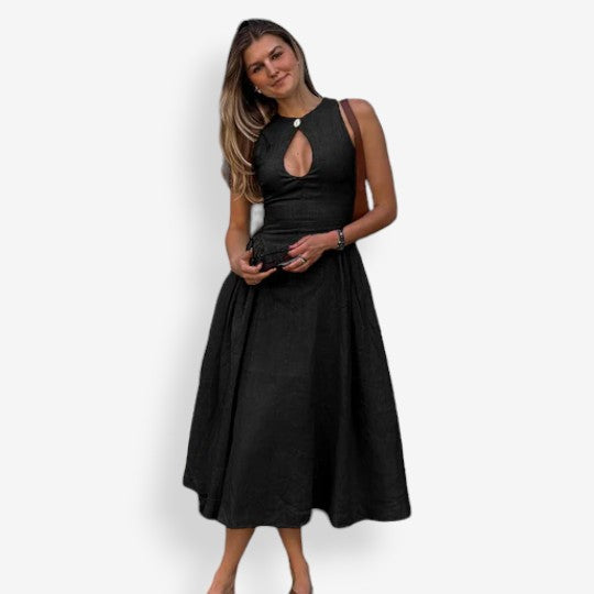Giulia Linen Dress with 2 handy pockets