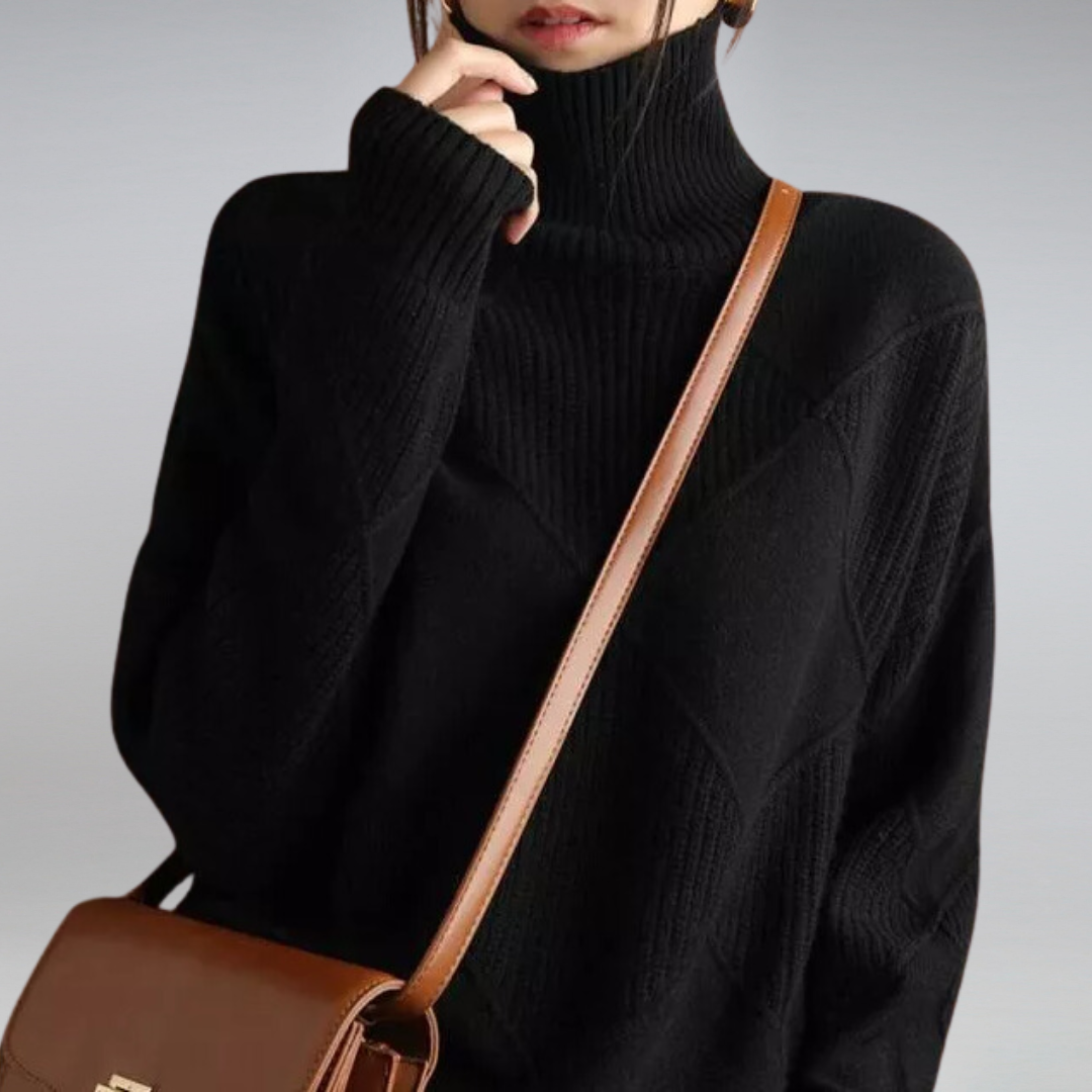 Sienna Cashmere Turtleneck Sweater