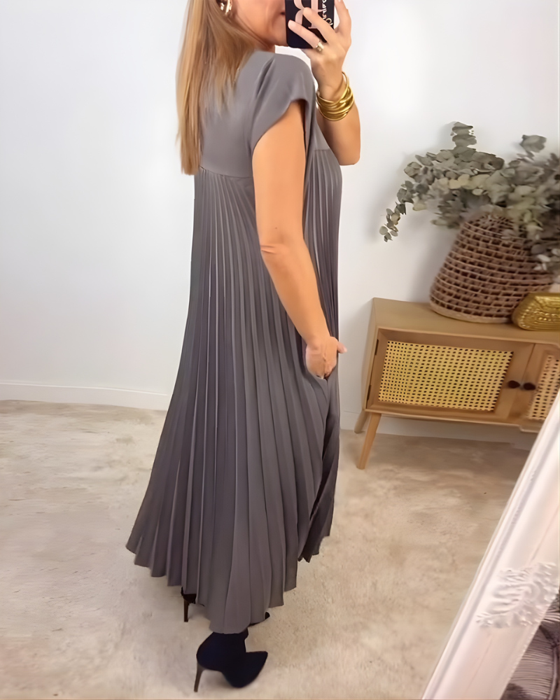 Callista Elegant Pleated Dress