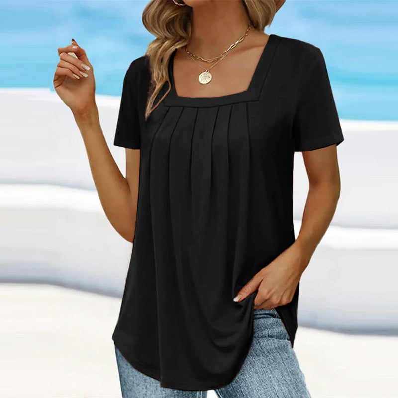 Junia Elegant Pleated Blouse