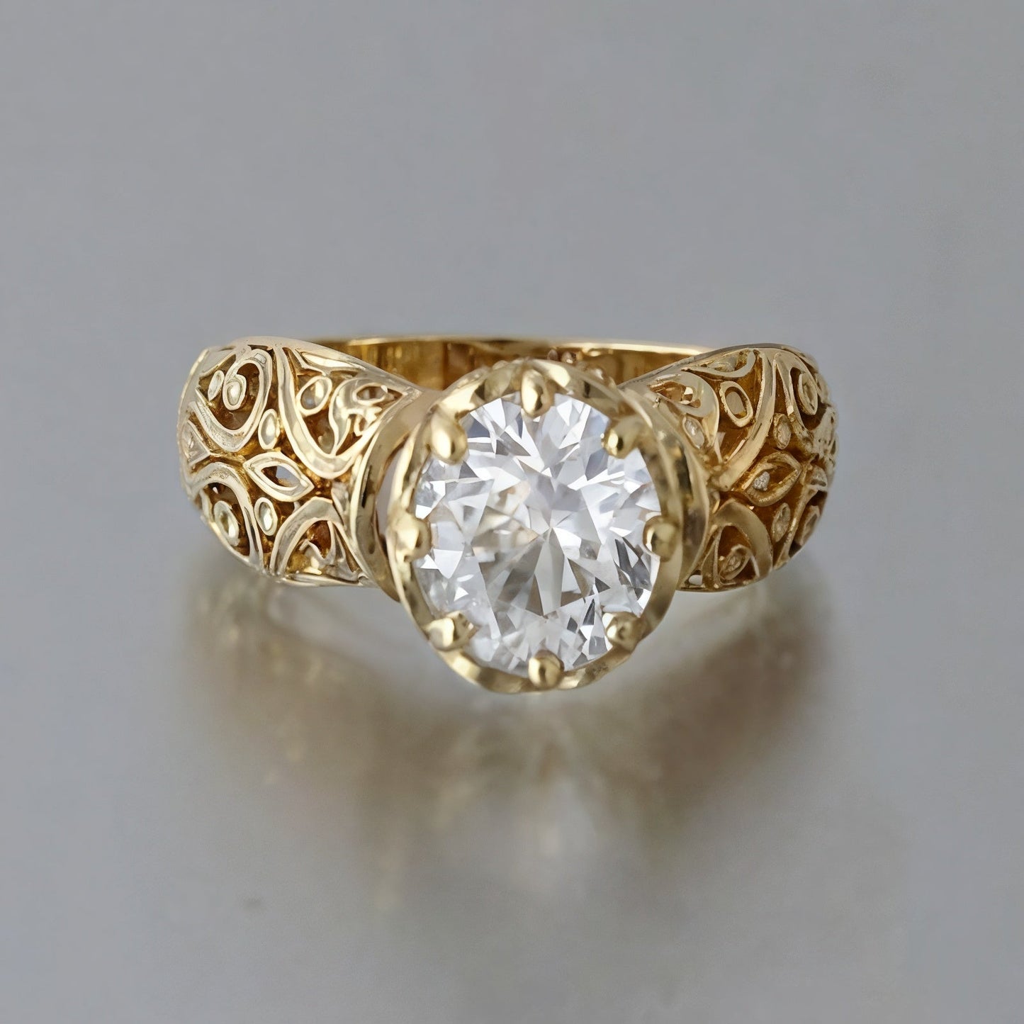 Frances Elegant White Zirconia Ring