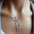 Nicole Vintage Silver Flower Necklace