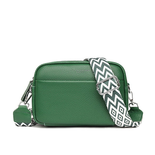 Nadia - Leather shoulder bag for women 1+1 FREE