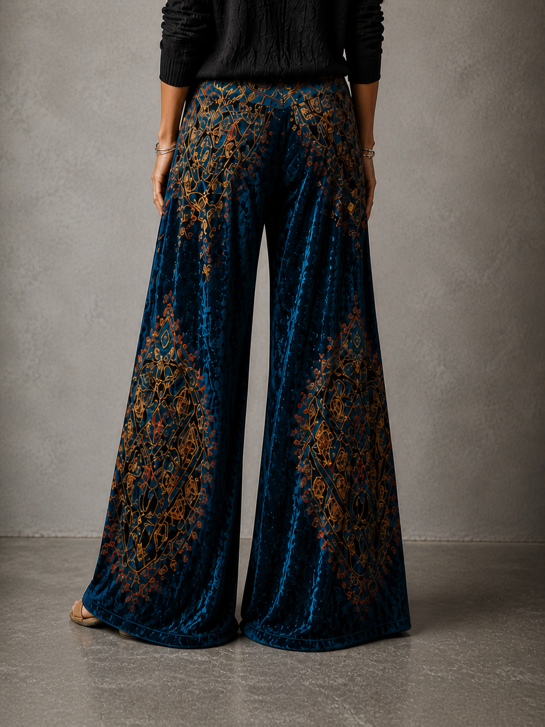 Lucy Boho Wide-Leg Pants