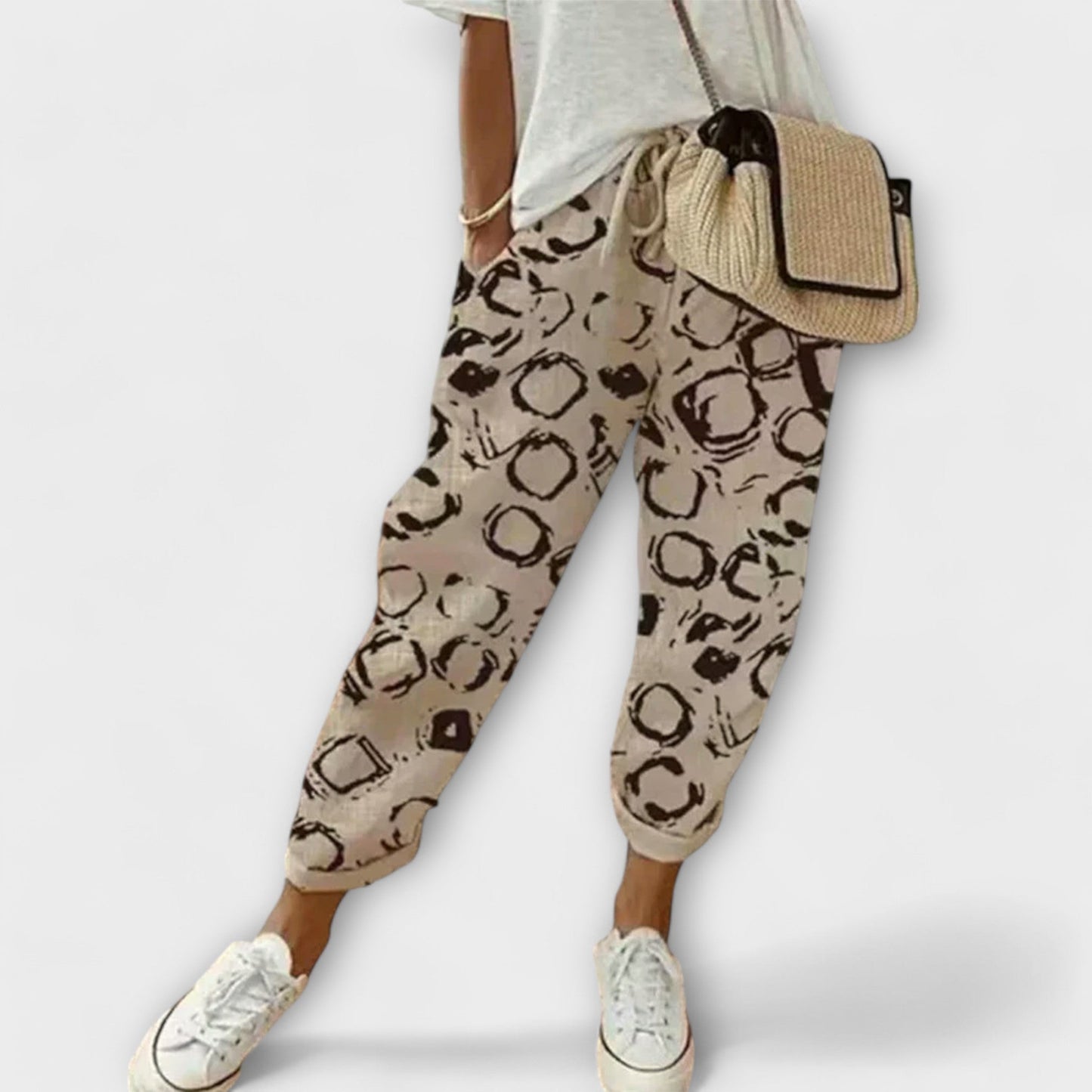 Aria Comfortable Cotton-Linen Trousers