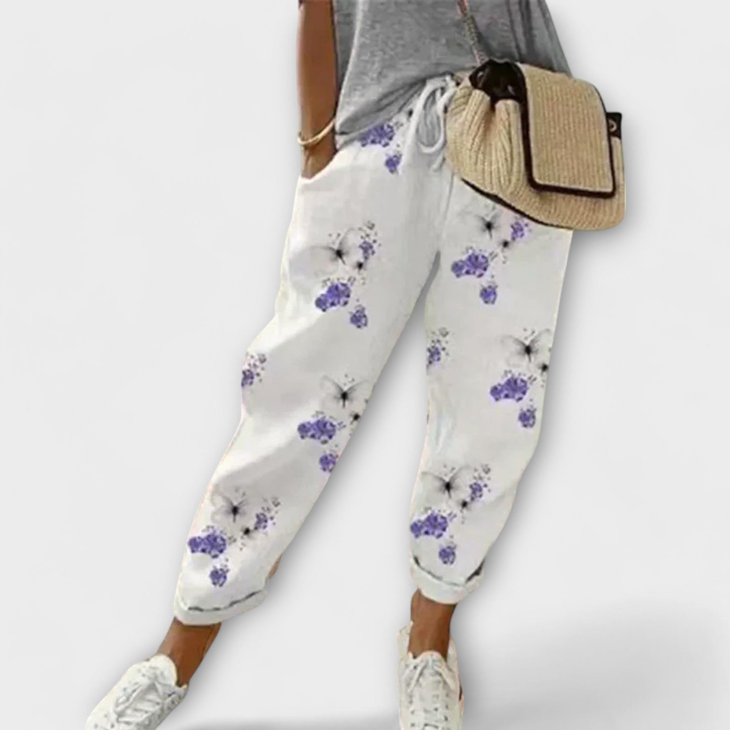 Aria Comfortable Cotton-Linen Trousers