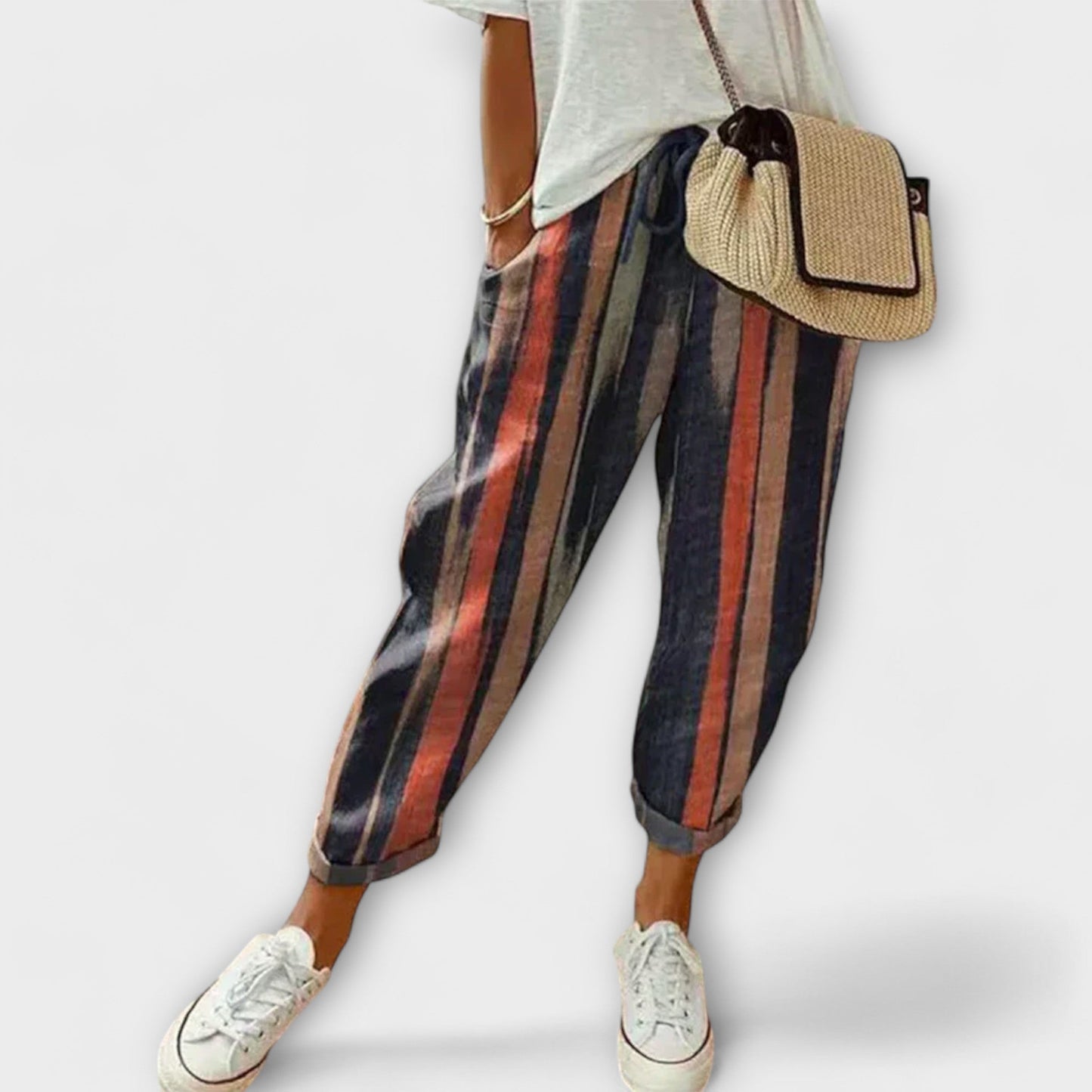 Aria Comfortable Cotton-Linen Trousers