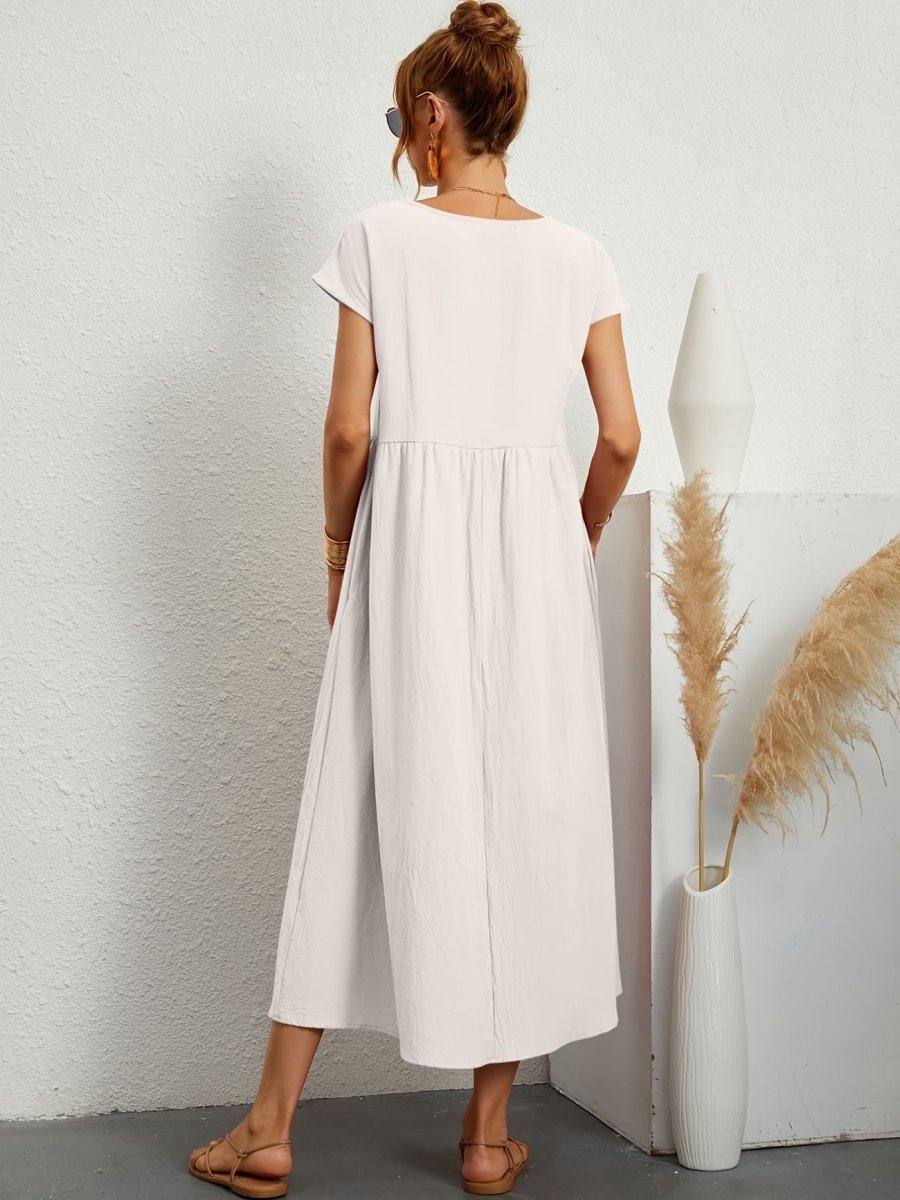 Cassandra Elegant Round Neck Dress