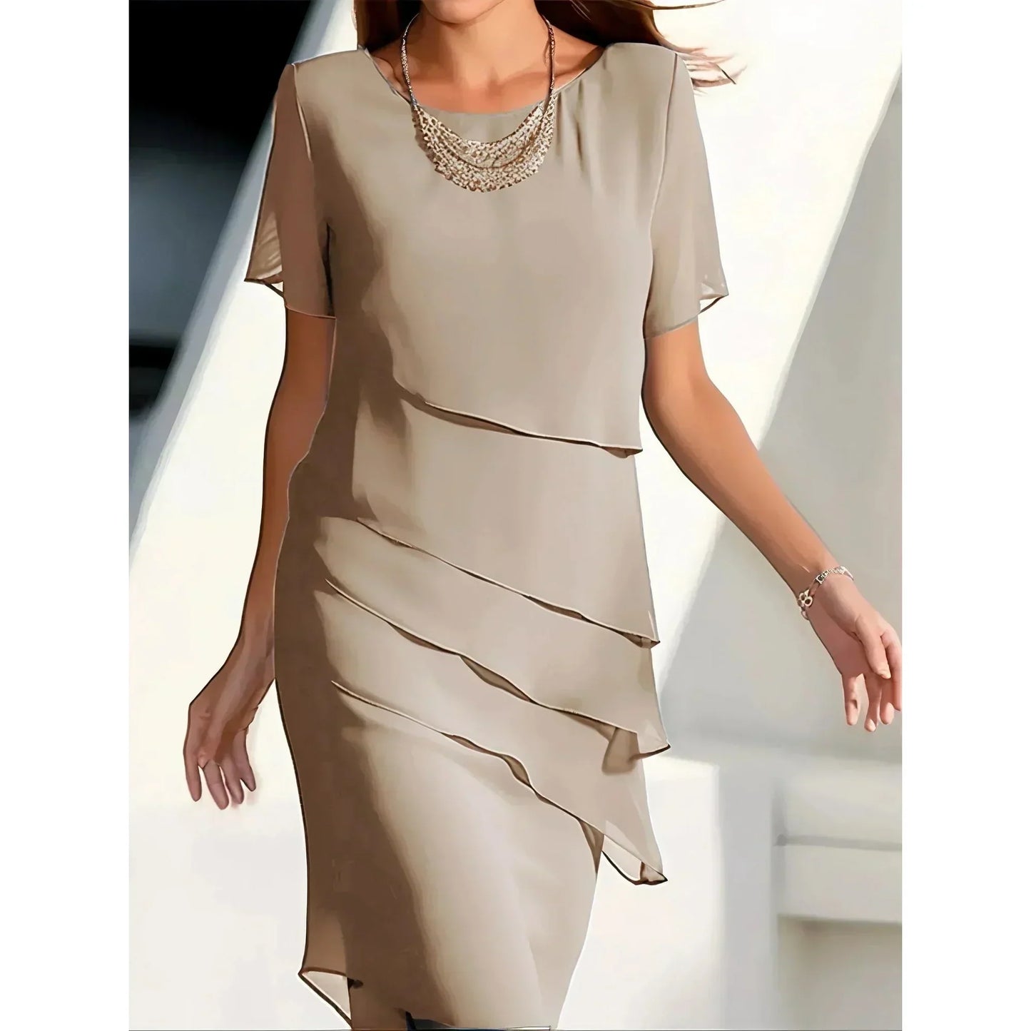 Nabila Flowy Tummy Covering Dress