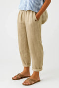 Romina Timeless Linen-Cotton Trousers