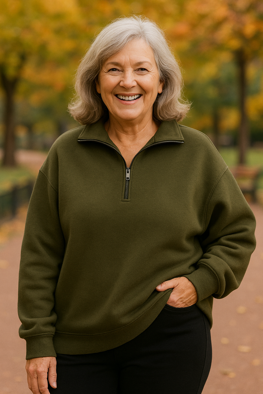 Estelle Quarter-Zip Knit Pullover