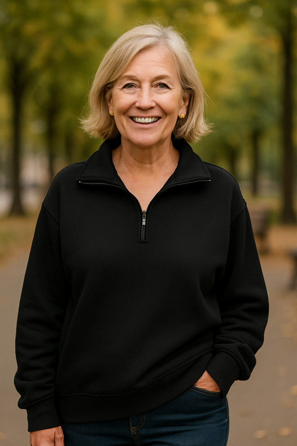 Estelle Quarter-Zip Knit Pullover
