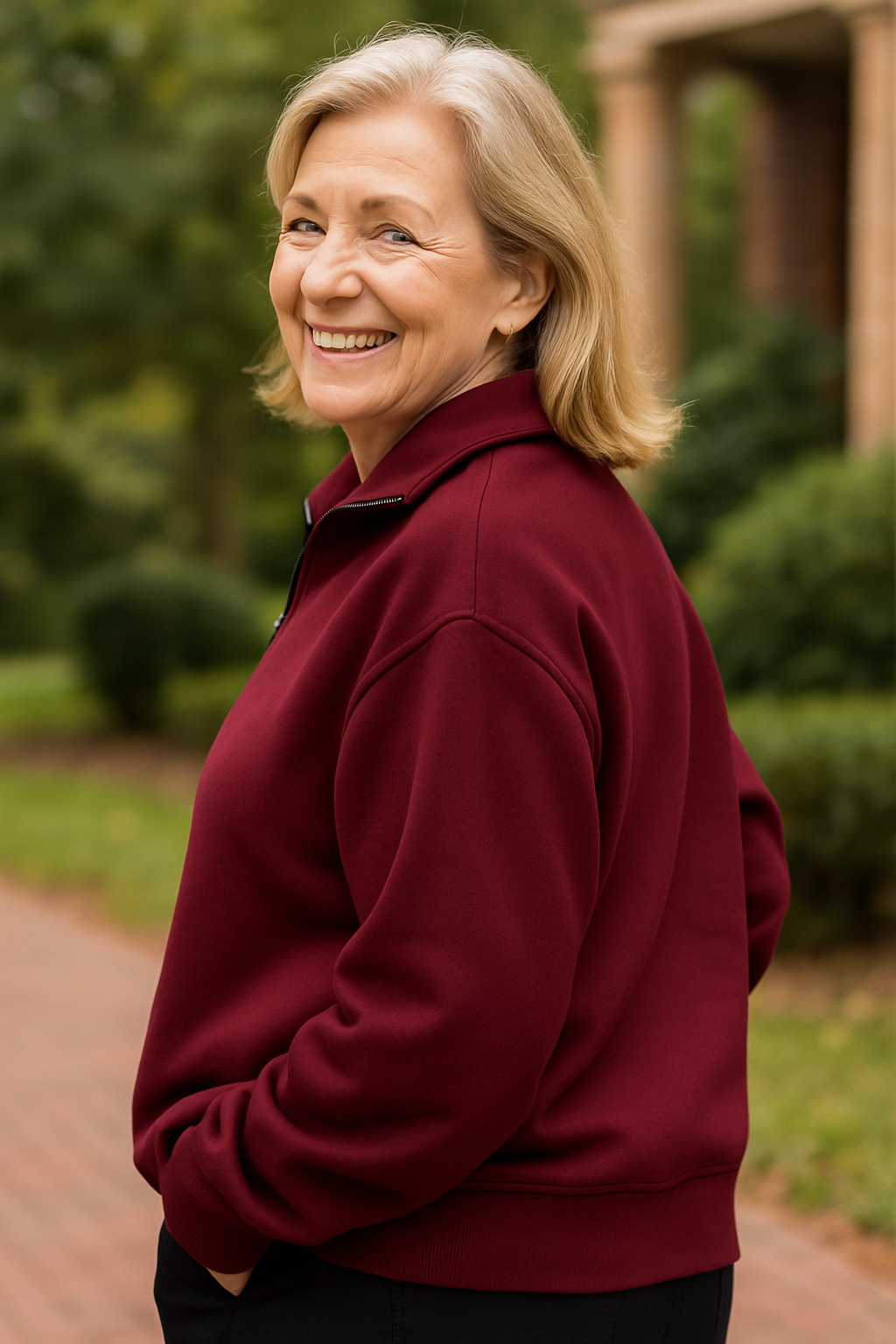 Estelle Quarter-Zip Knit Pullover