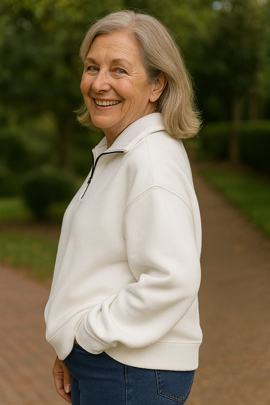 Estelle Quarter-Zip Knit Pullover