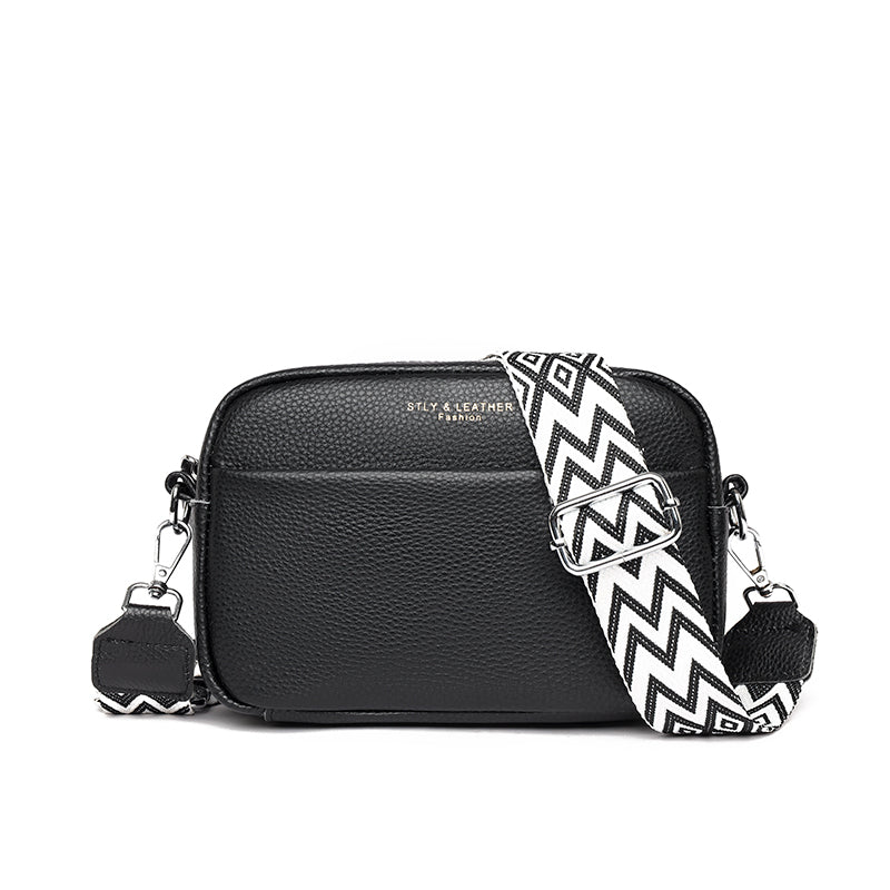 Nadia - Leather shoulder bag for women 1+1 FREE