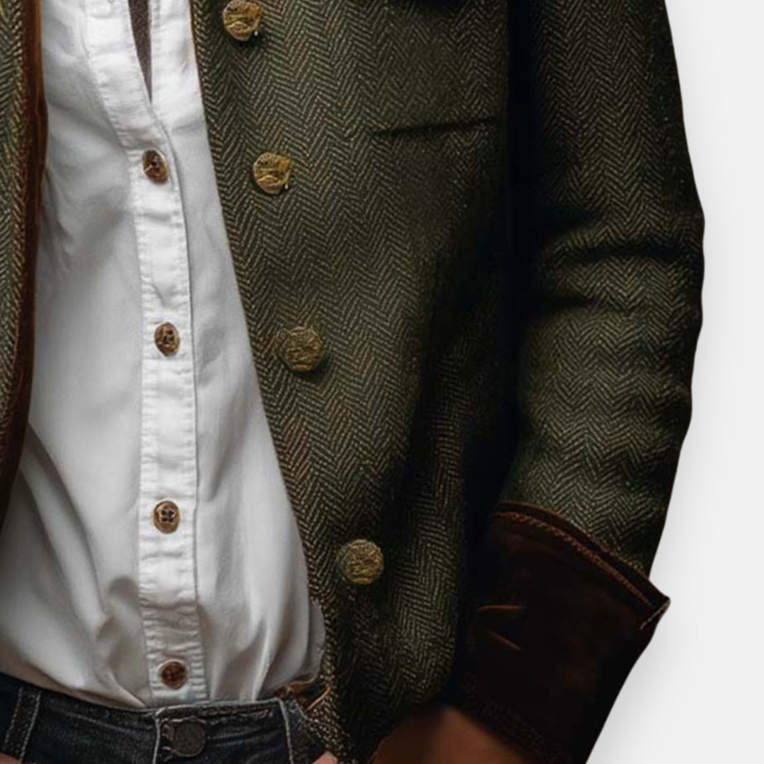 Nova Velvet Detail Tweed Jacket