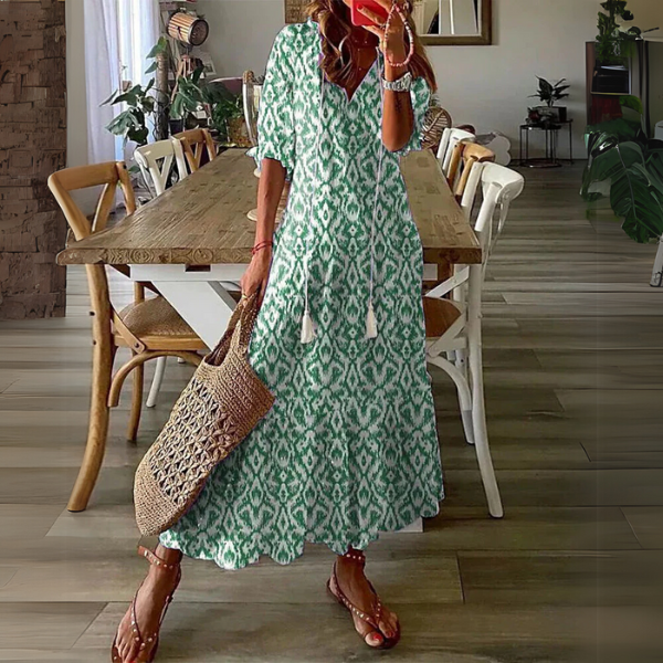 Paisley Chic Boho Midi Dress