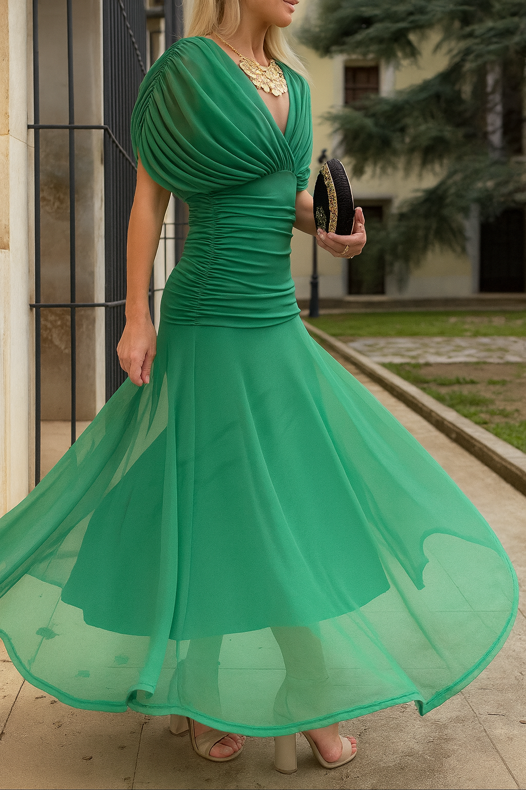 Orianna Elegant Mesh Dress