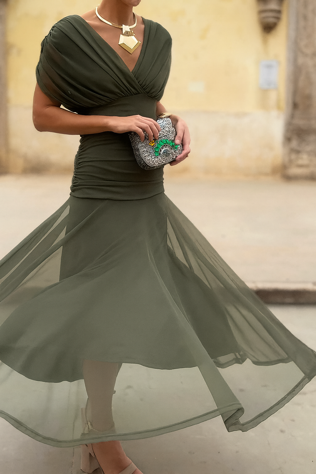 Orianna Elegant Mesh Dress