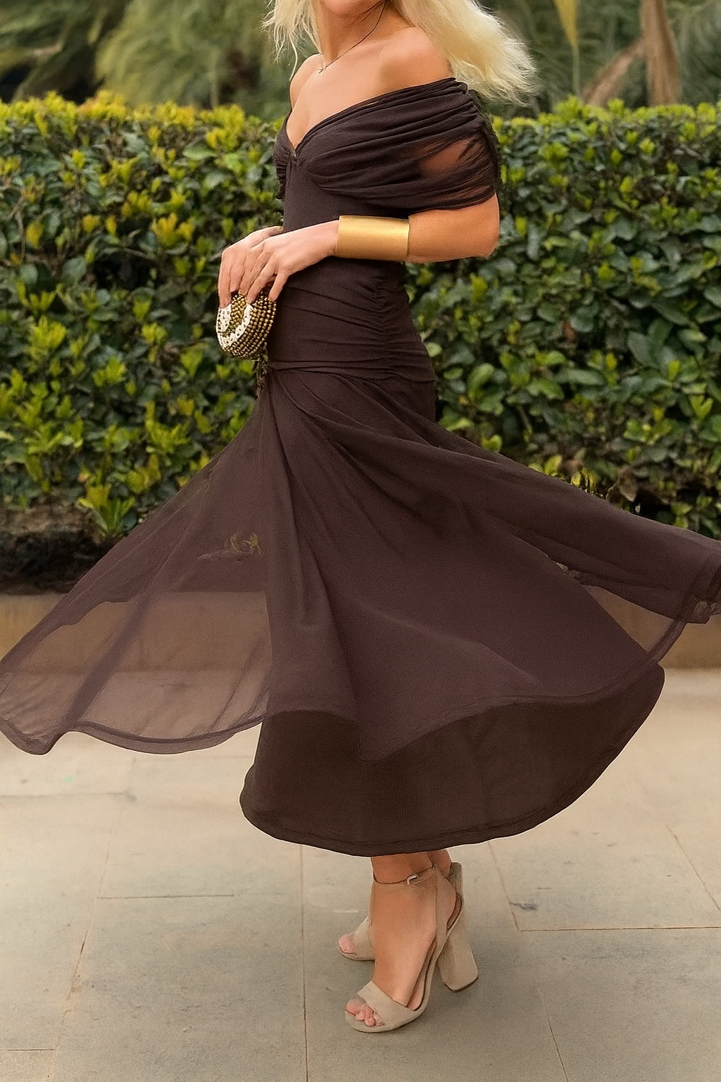 Orianna Elegant Mesh Dress