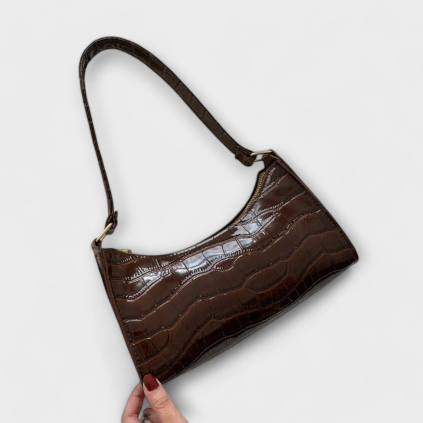 Millie Shiny Leather Bag