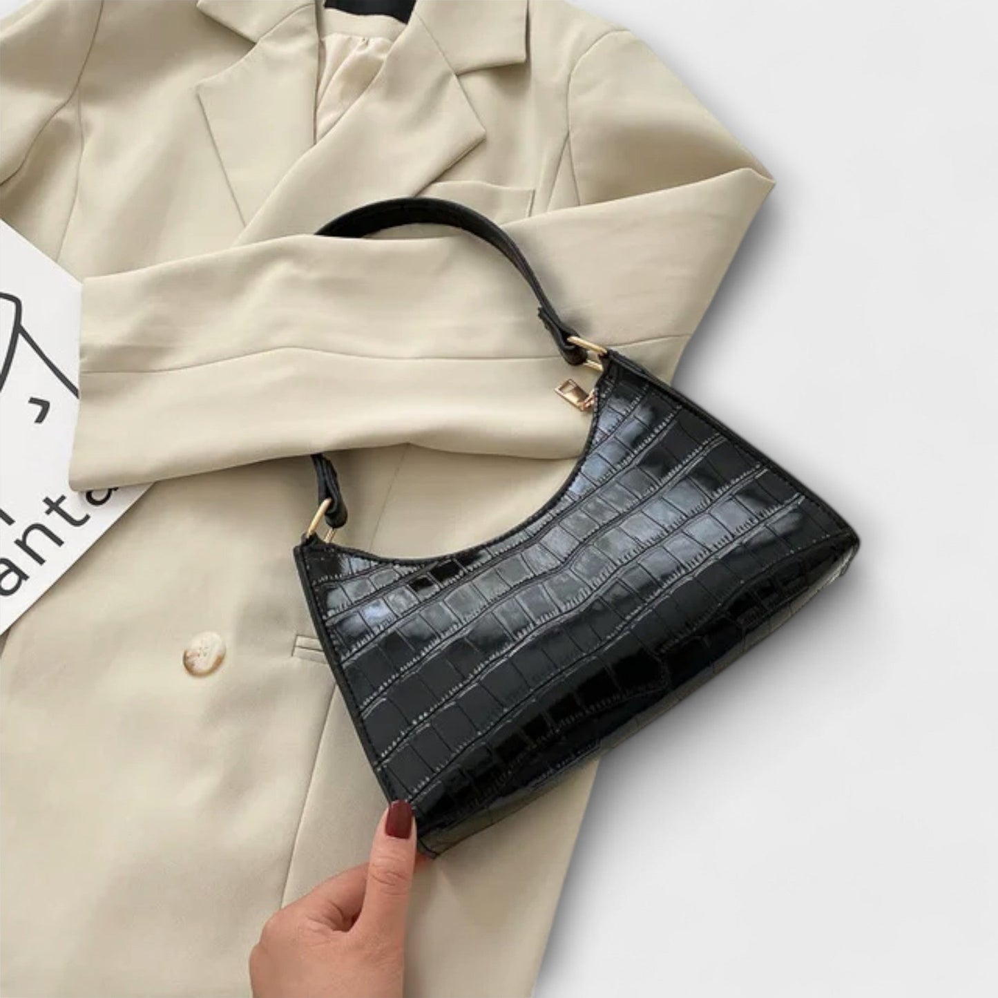 Millie Shiny Leather Bag