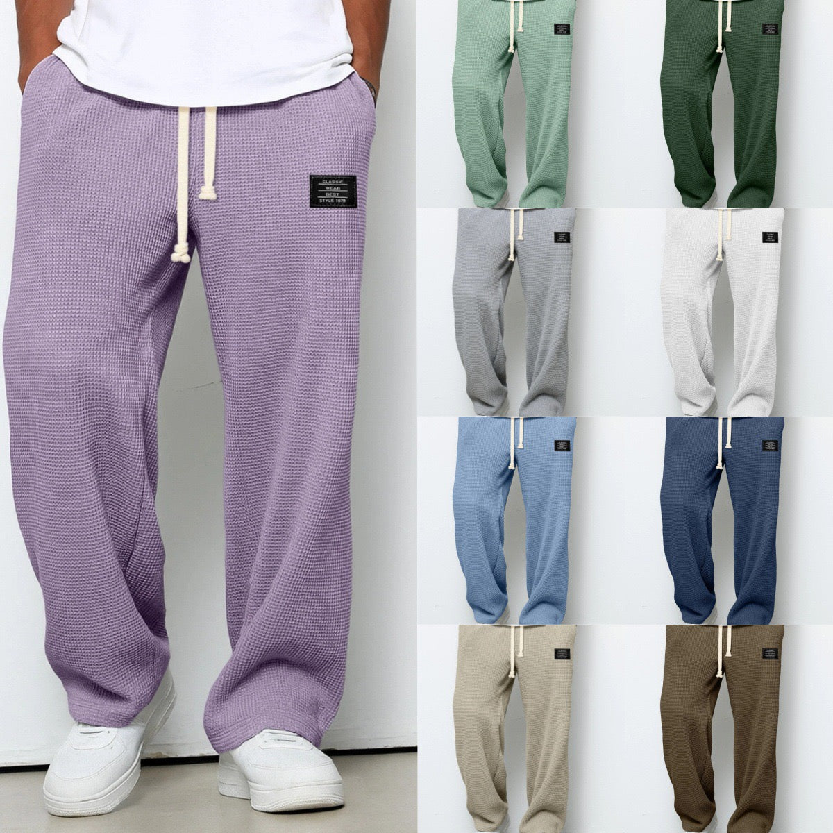 Sebastian Wide-Leg Adjustable Waist Trousers