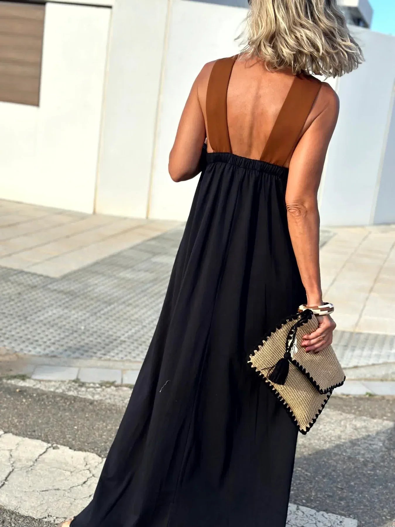 Charlotte Elegant Open-Back Dress