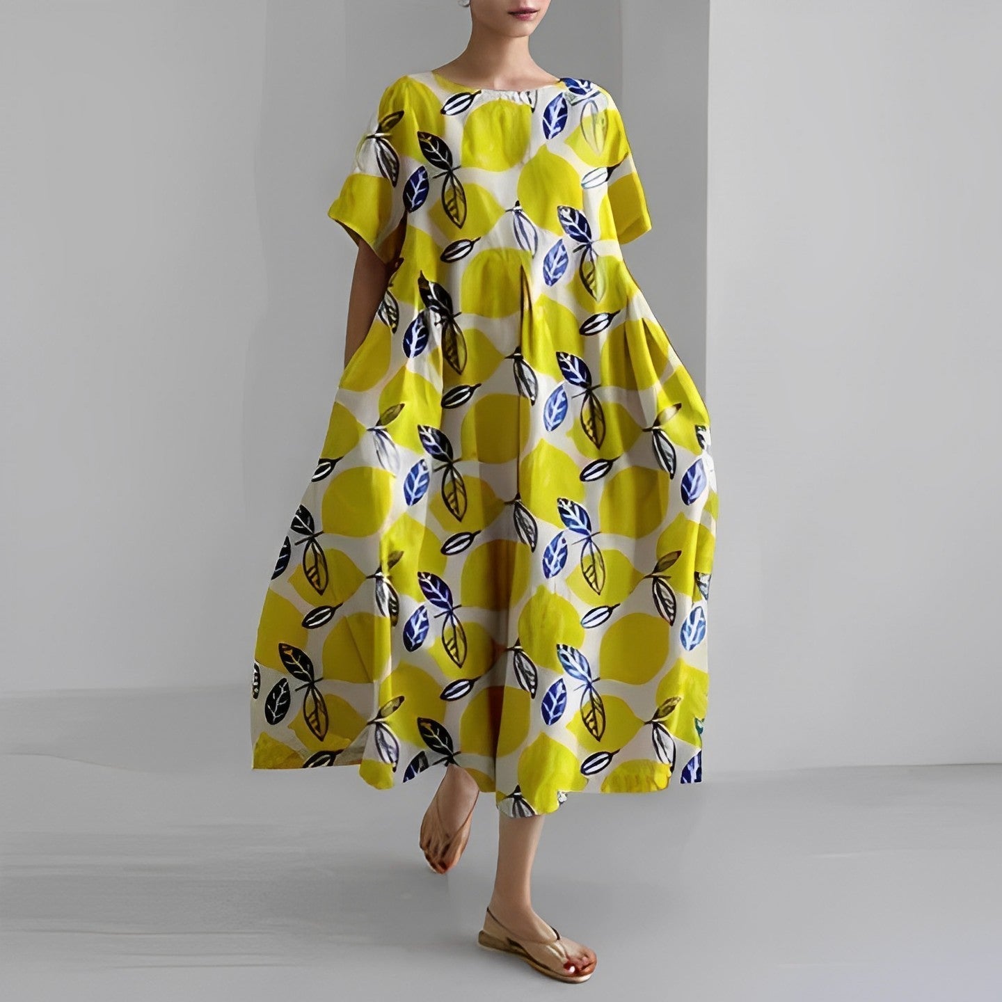 Selina Boho Floral Loose Dress — view 3