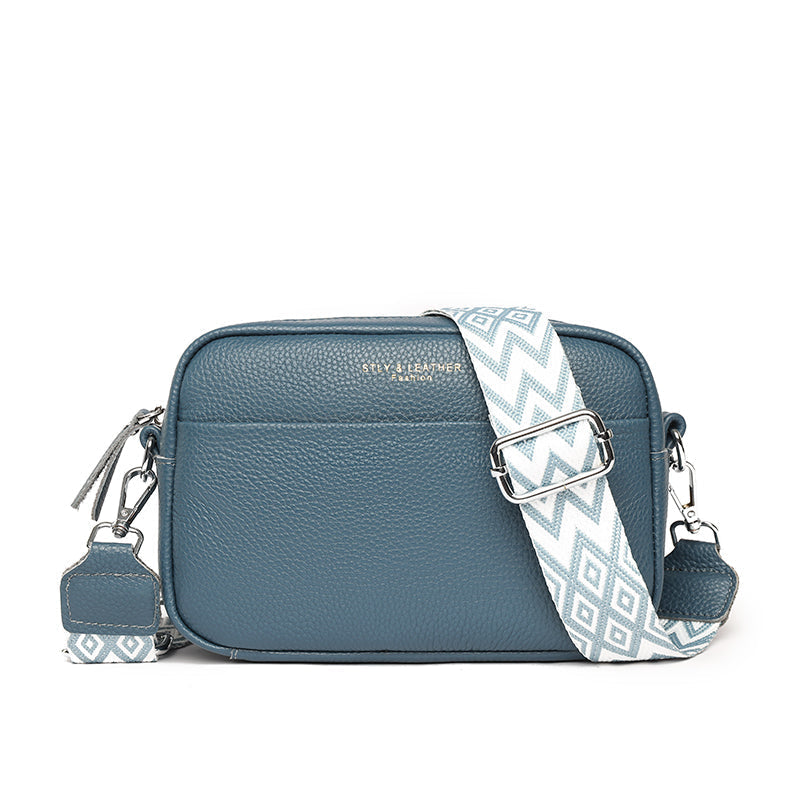 Nadia - Leather shoulder bag for women 1+1 FREE