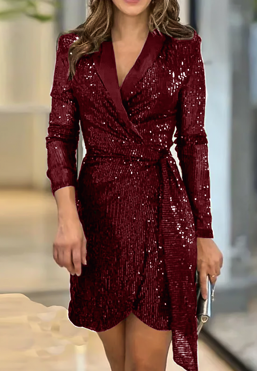 Darla Sequin Blazer Dress