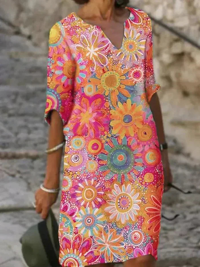 Kenzie Colorful Floral Dress