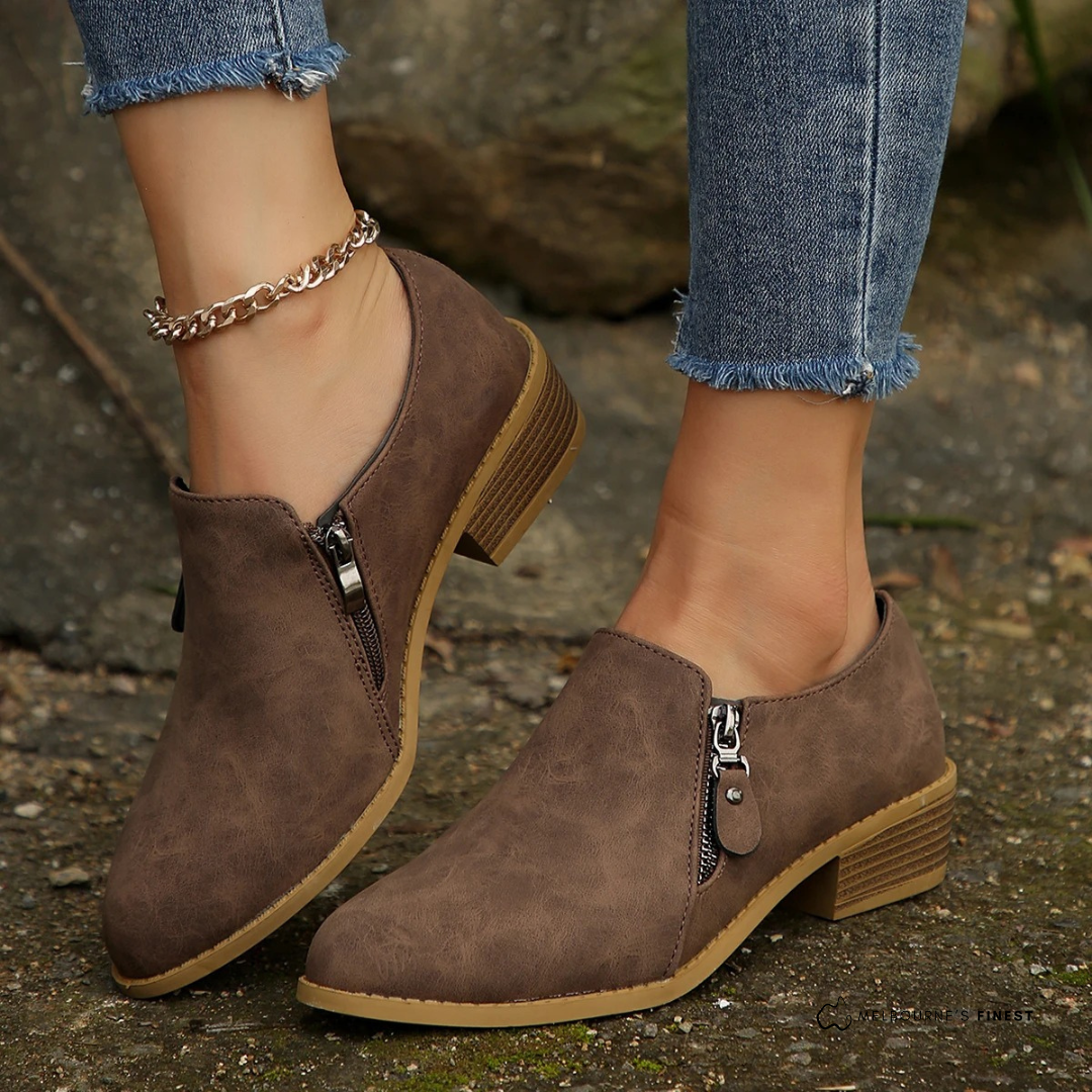 Eleanor Orthopaedic Zip-Up Ankle Boots