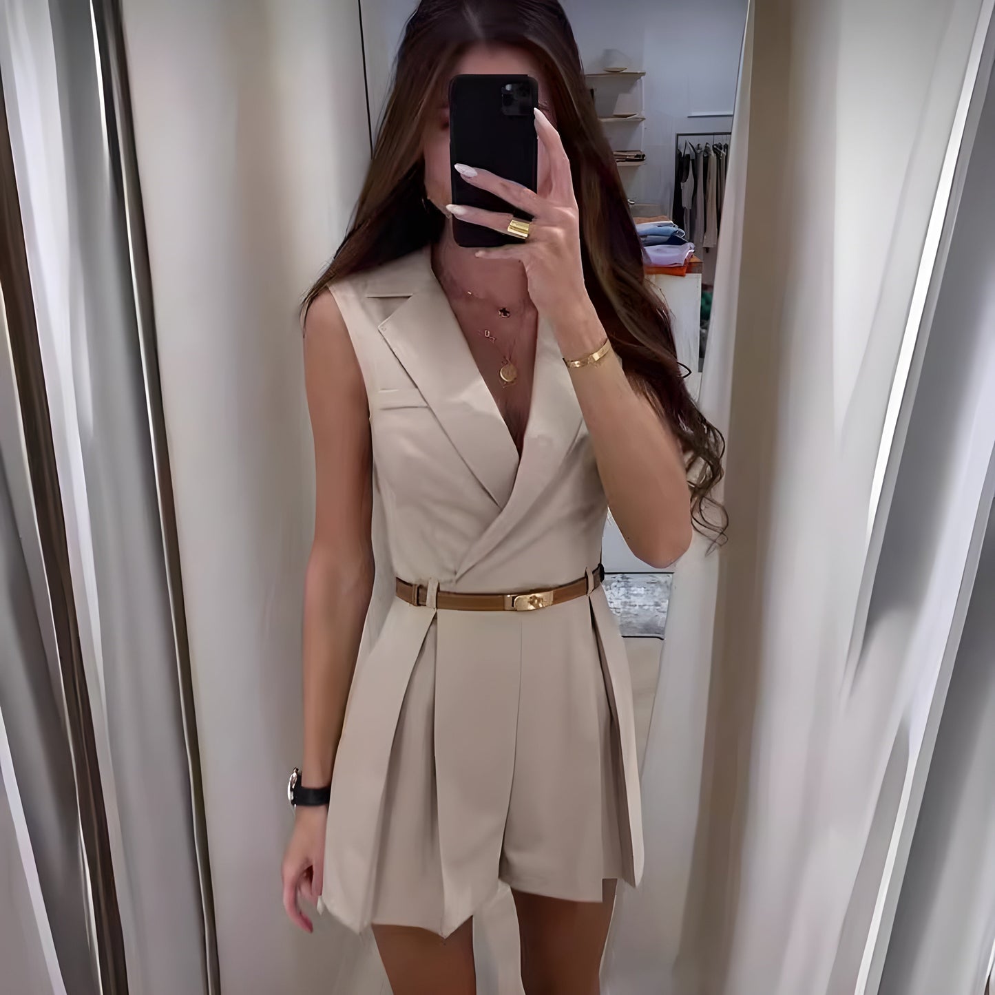 Cyla Stylish Sleeveless Jumpsuit