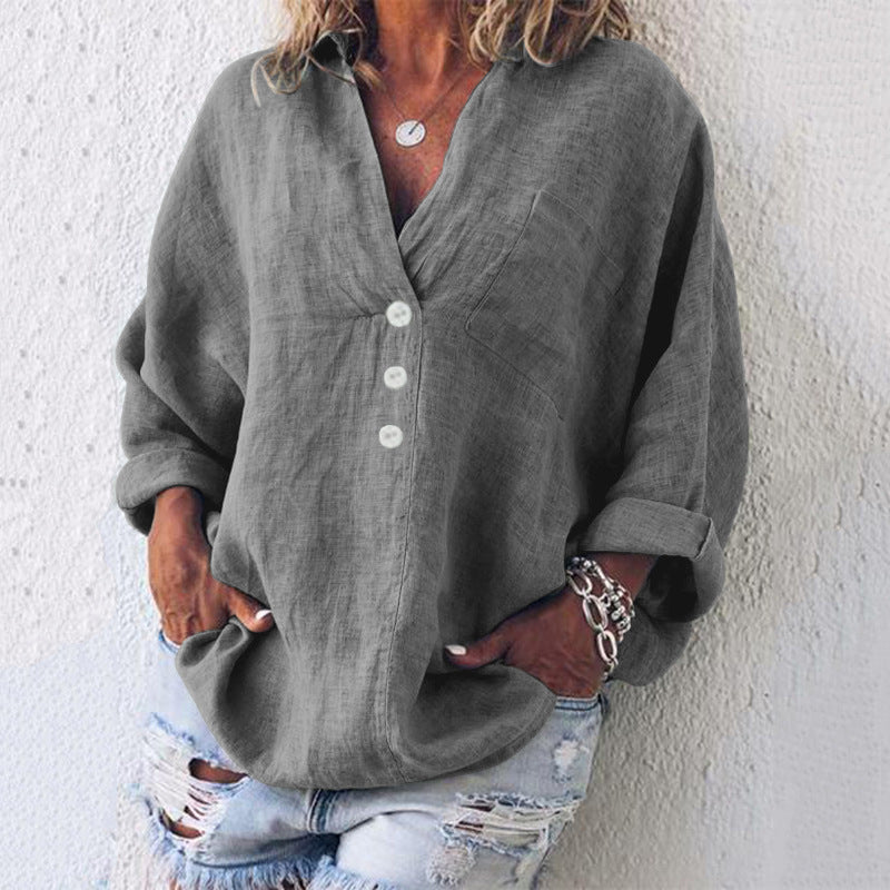 Belle Stylish Cotton - Linen Pullover