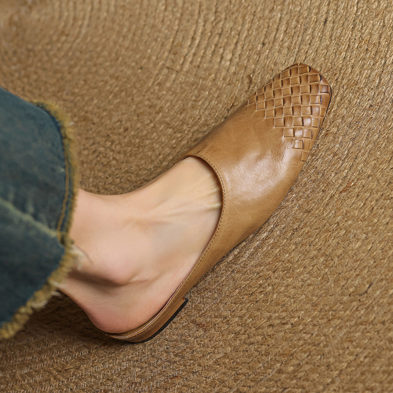 Mila Genuine Leather Mules