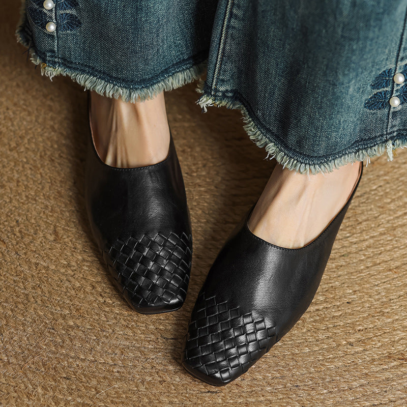 Mila Genuine Leather Mules