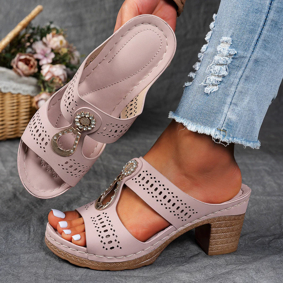 Zariah Orthopaedic Heel Sandals