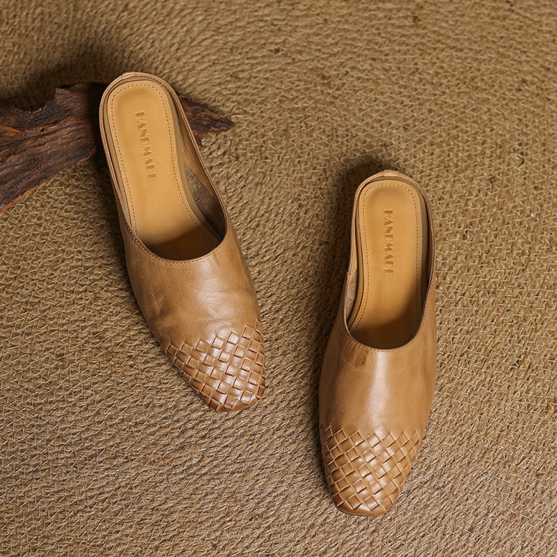 Mila Genuine Leather Mules