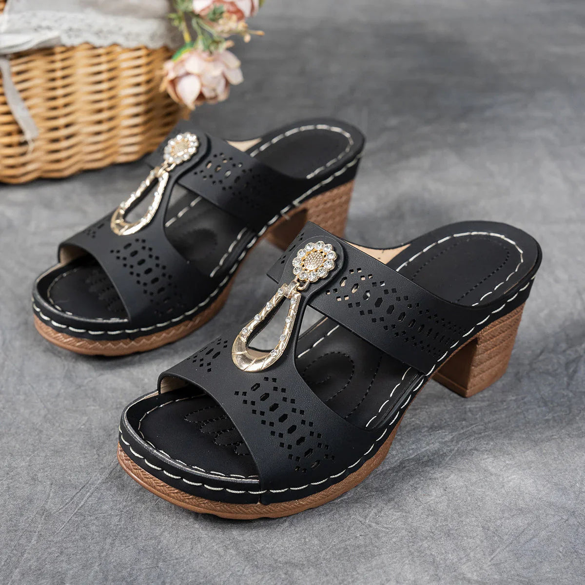 Zariah Orthopaedic Heel Sandals