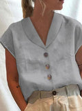 Elena Stylish Collar Top