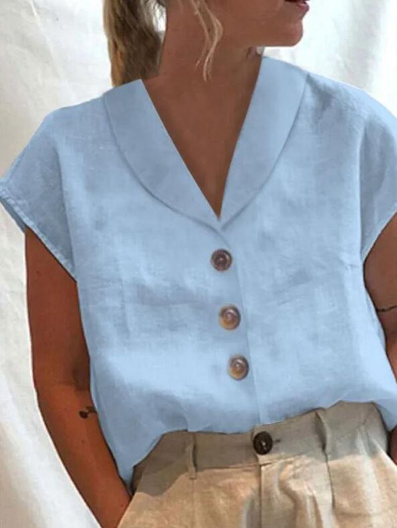 Elena Stylish Collar Top