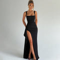 Livia Elegant Formal Slip Maxi Dress with Open Back