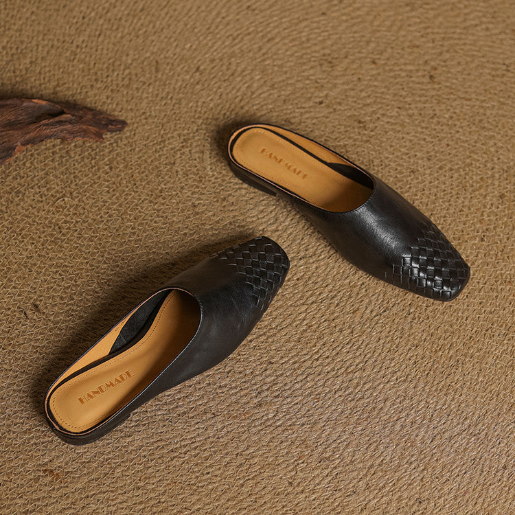Mila Genuine Leather Mules